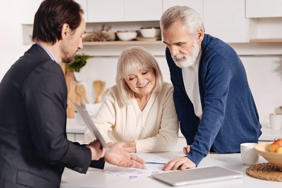 white male realtor senior couple 2