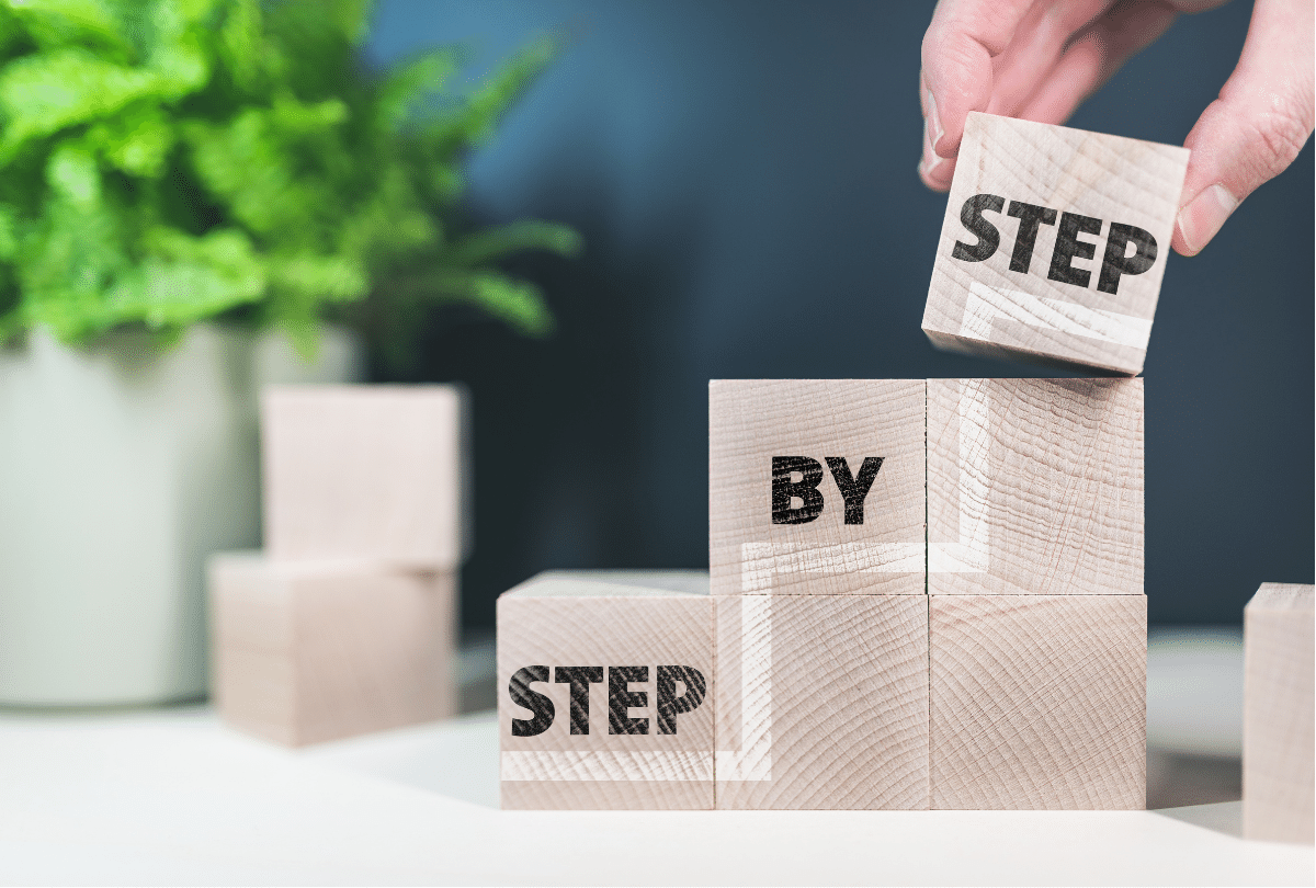 step by step blocks