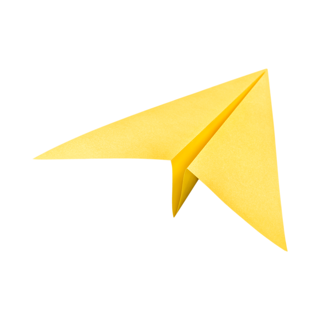 yellow paper airplane - email send icon Real estate marketing content that's tailored to downsizing seniors can be used to nurture leads and convert them into clients.