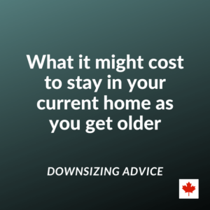 Cost to age in place (CAD)