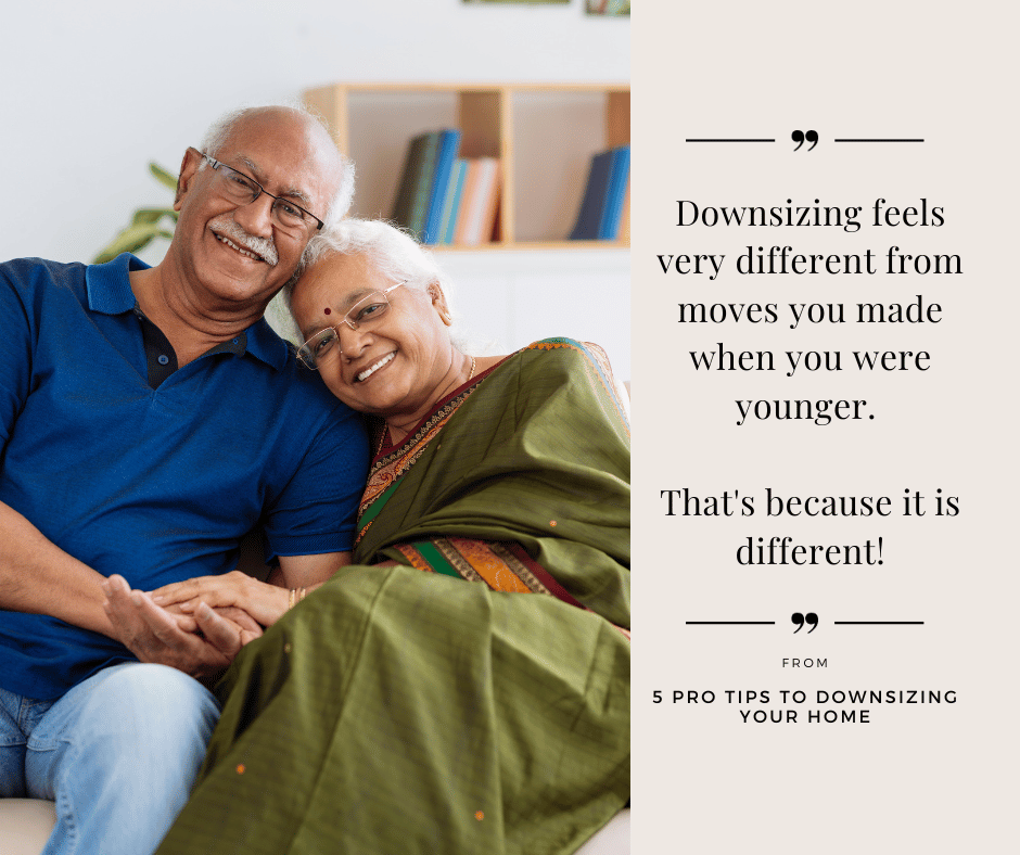 Downsizing feels different updated Real estate marketing lead magnet aimed at downsizing seniors
